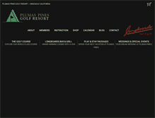 Tablet Screenshot of plumaspinesgolf.com